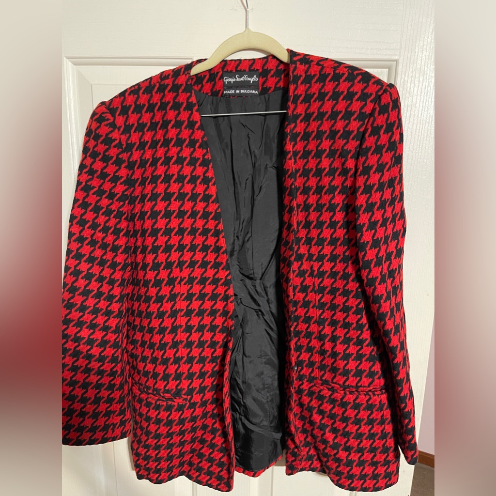 Red And Black Plaid Jacket